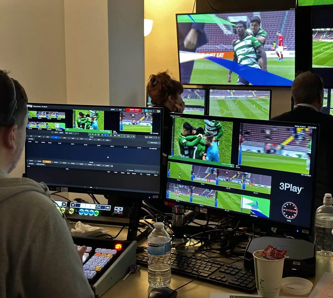 AV Setup (live scoreboards, announcers)